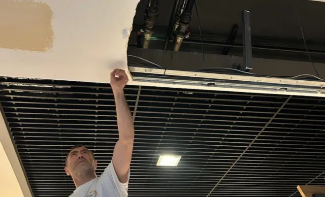 pose d'un nouveau placo sur plafond 